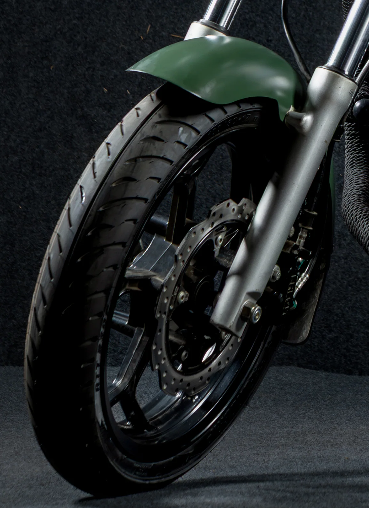 17 inch alloy, 110/70 front